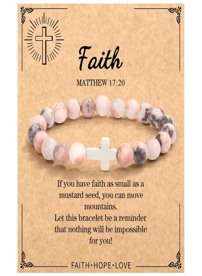 Paderast Christian Mothers-Day Gifts for Women, First Communion Confirmation Graduation Gifts Religious Cross Bracelet for Mom/Daughter/Friend/Sister/Grandma/Granddaughter/Godmother/Her, Inspirational Birthday - Image 1