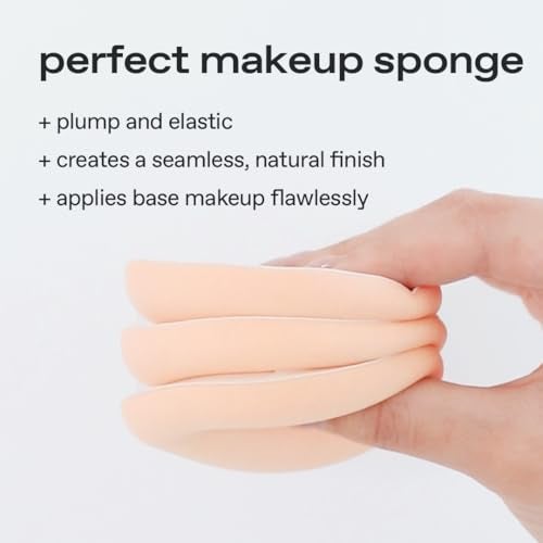 glow more mini cloud sponge 3EA featuring skinfriendly rubycell puffshaped sponge that effortlessly simplifies makeup application perfect makeup sponge for quick and even application 006 lbs - Image 3