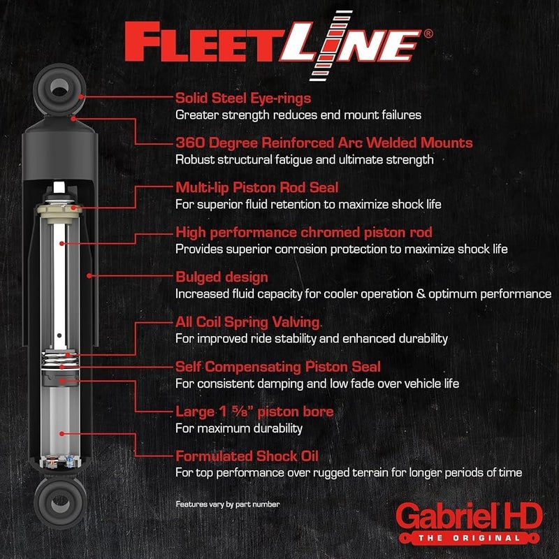غابرييل 1 Gabriel 83456 FleetLine ممتص صدمات للخدمة الشاقة - Image 3