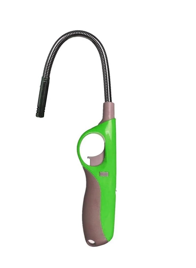 JIHAM BBQ Lighter 360 Degree Windproof Flameless Flexible Long Neck Adjustable Flame Gas Lighter Multicolor 