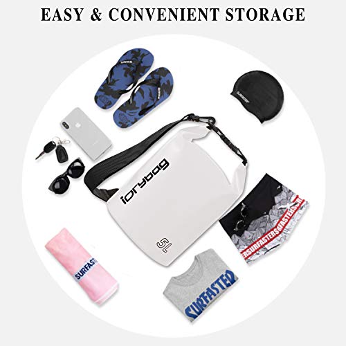 IDRYBAG Dry Bag for Kayaking Waterproof 2L/5L/10L/15L/20L, Small Dry Sack Waterproof Bag for Boating - Image 4
