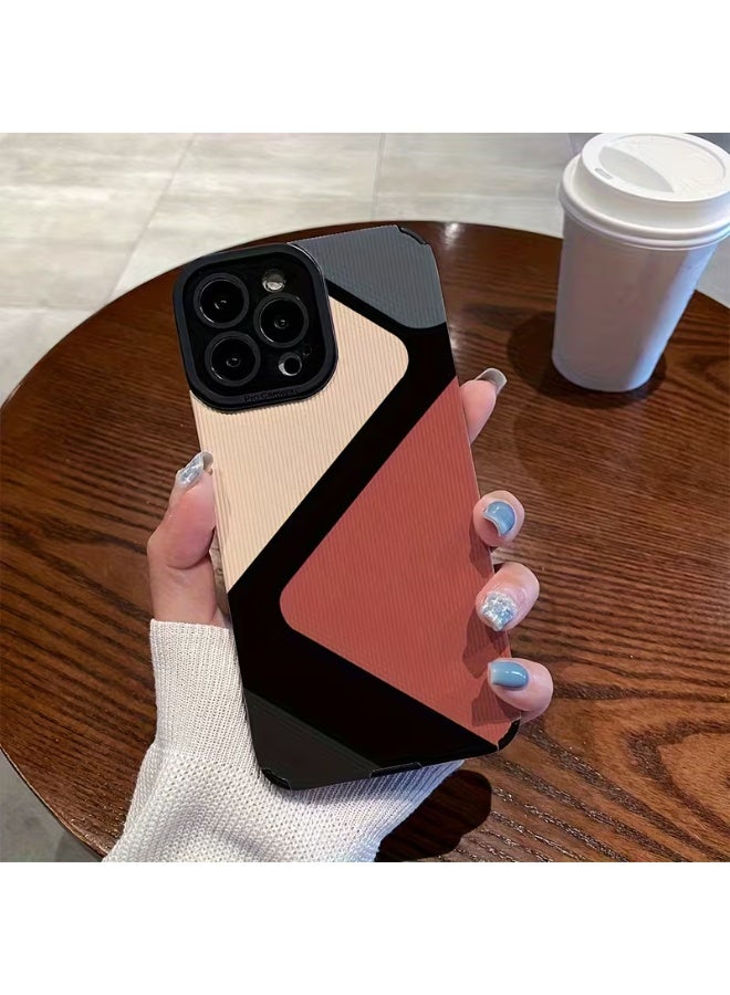 Temu High-quality TPU iPhone case with colorful stitching, suitable for covers that provide superior drop protection and a stylish look, compatible with iPhone 15 Pro Max. - Image 2