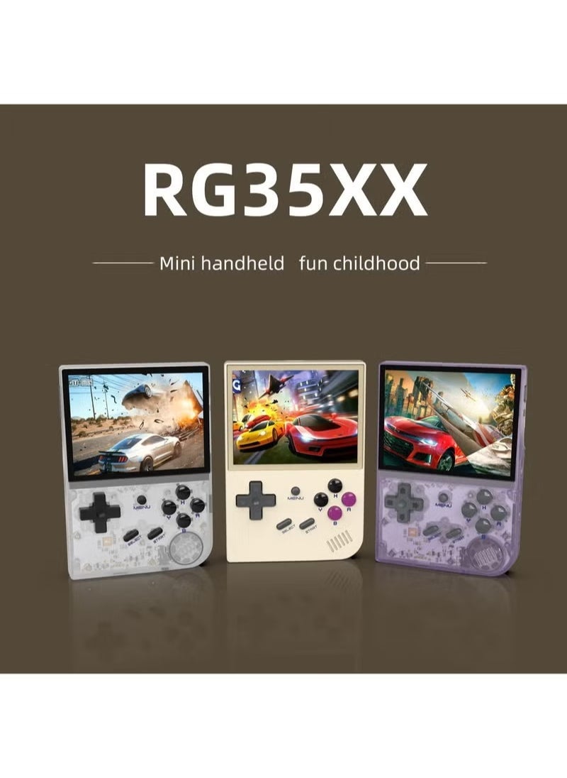 RG35XX Handheld Game Console 3.5 Inch IPS Screen Linux System Retro Video Games Consoles Portable Pocket Video Player 5000+ Games (Purple-64G) - Image 3