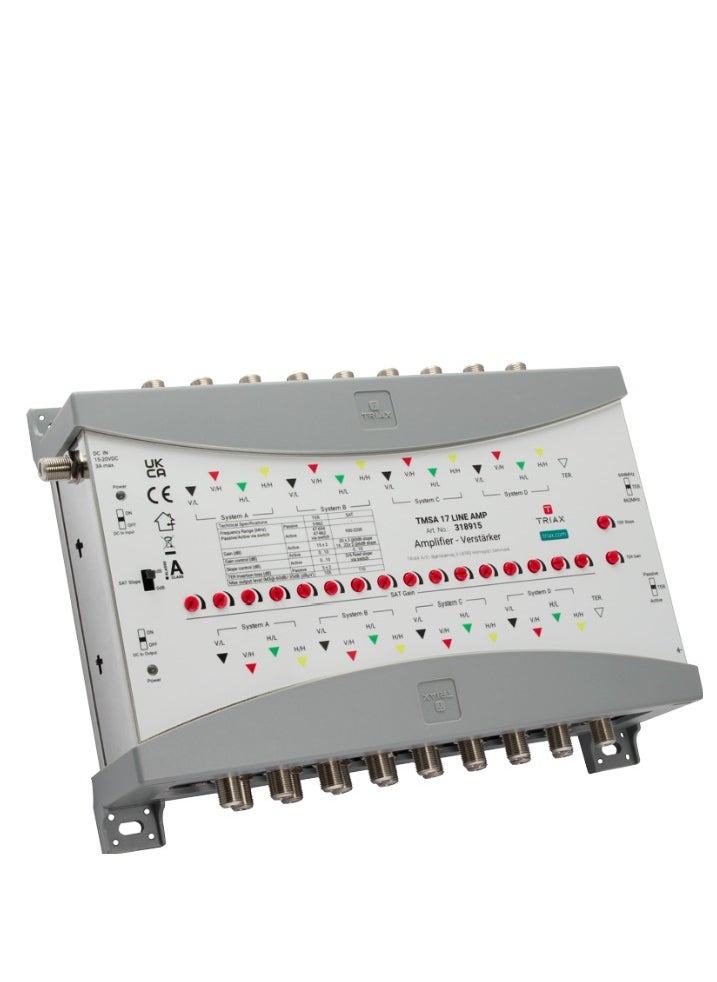 TRIAX - TRIAX TMSA 17 Line Amp, 17 Inputs, 20dB Gain - Image 1