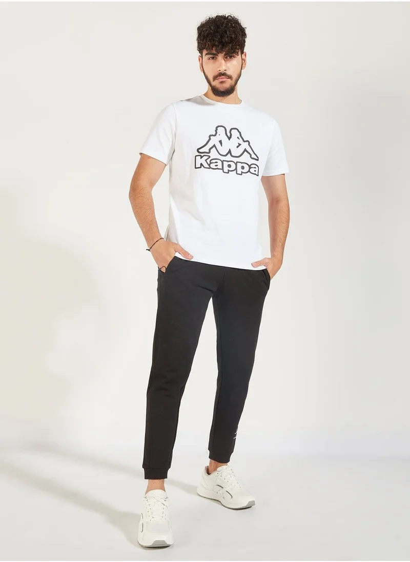 Kappa Kappa Logo Print Crew Neck T-shirt with Short Sleeves