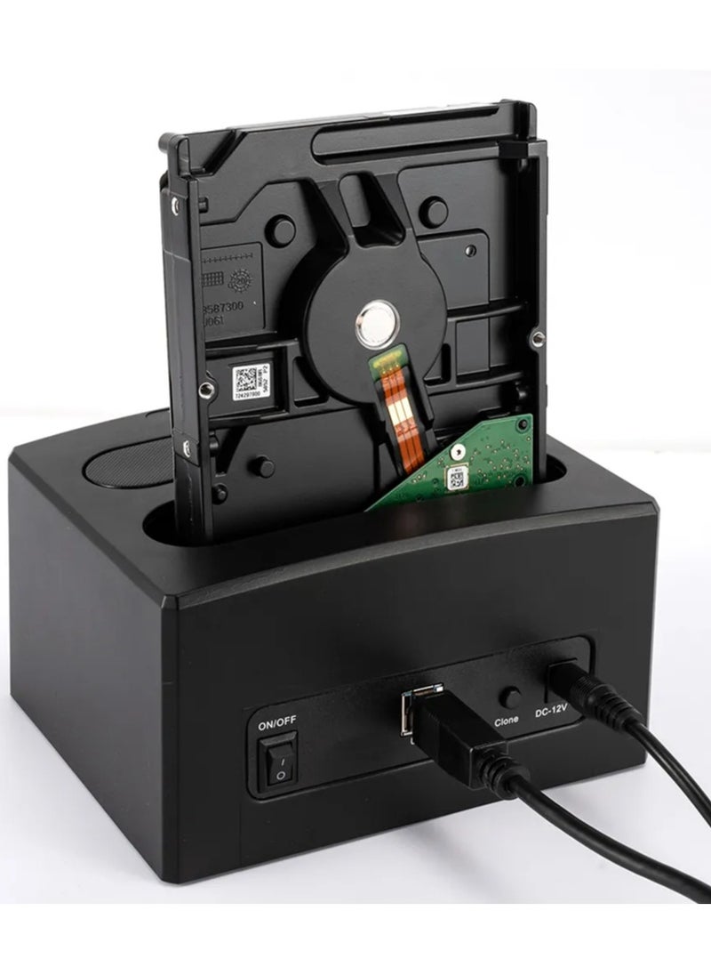 Generic - USB 3.0 Multi Hard Drive Docking Station Suporte Offline Clone 2 Bay HDD Docking Station - Image 1