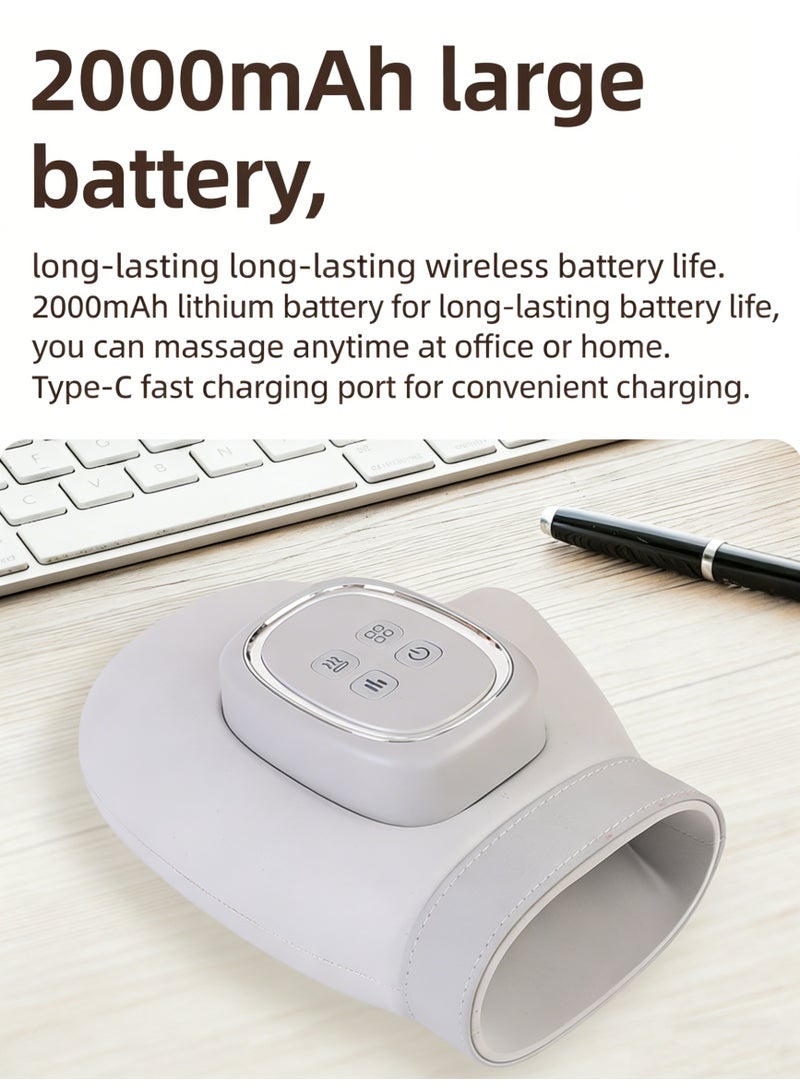 Hand Massager with Heat and Compression, for Arthritis and Carpal Tunnel, Heated Therapy Pain Relief, Electric Wrist/Finger/Palm Massager, Portable and Rechargeable, FC-006 - Image 5