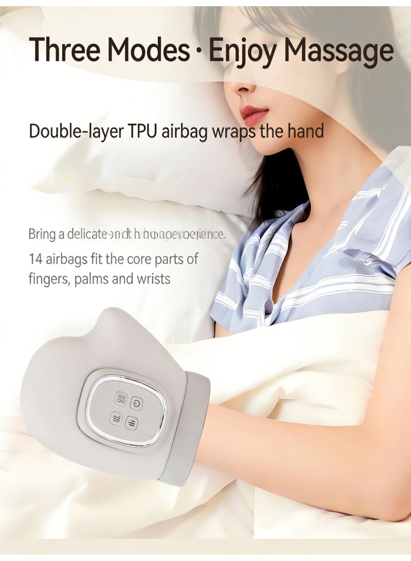 Hand Massager with Heat and Compression, for Arthritis and Carpal Tunnel, Heated Therapy Pain Relief, Electric Wrist/Finger/Palm Massager, Portable and Rechargeable, FC-006 - Image 4