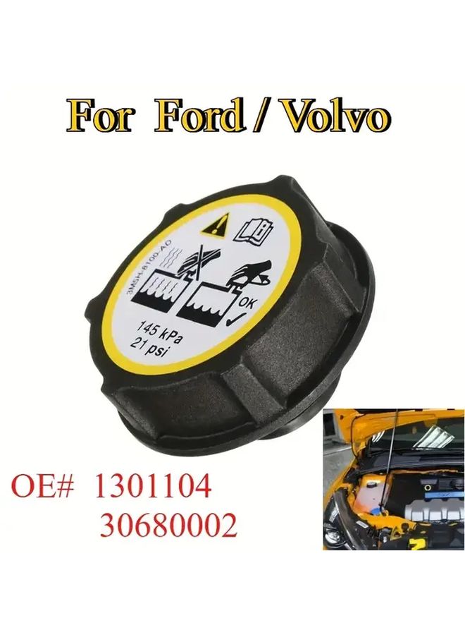 Heavy Duty Coolant Tank Cap With Antifreeze Label 1pc Fit For Multiple Vehicle Models - Image 3