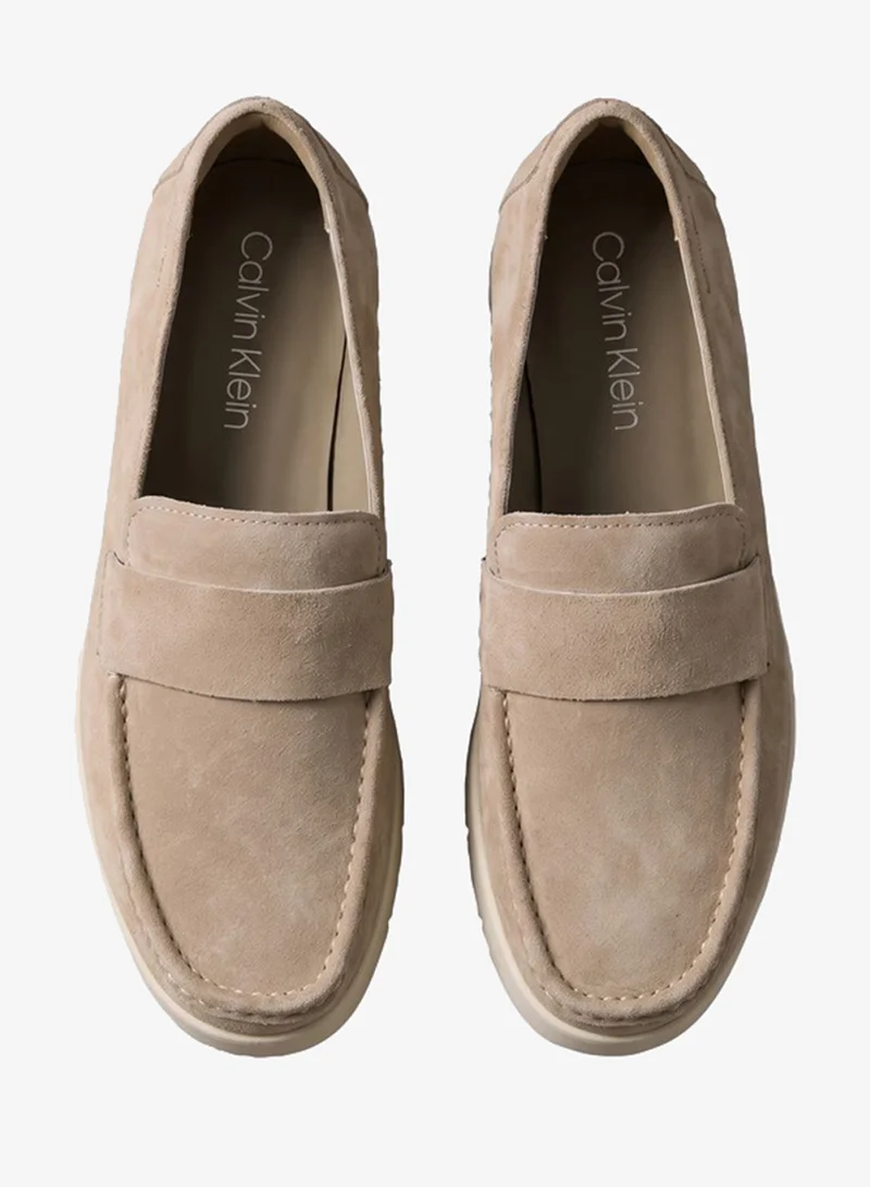 Calvin Klein  Suede Hybrid Apron Toe Loafers for Men | Best Price UAE