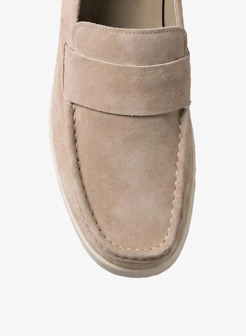 Calvin Klein  Suede Hybrid Apron Toe Loafers for Men | Best Price UAE