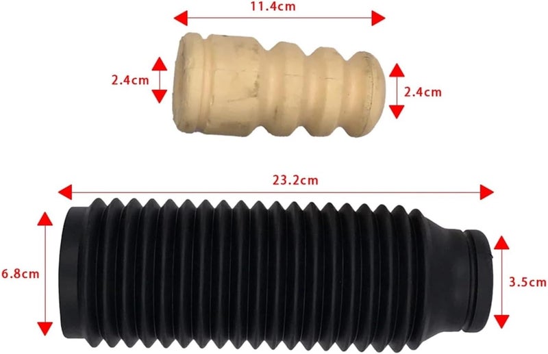 QASULER Shock Absorber Buffer Rubber Boot Set - Image 2