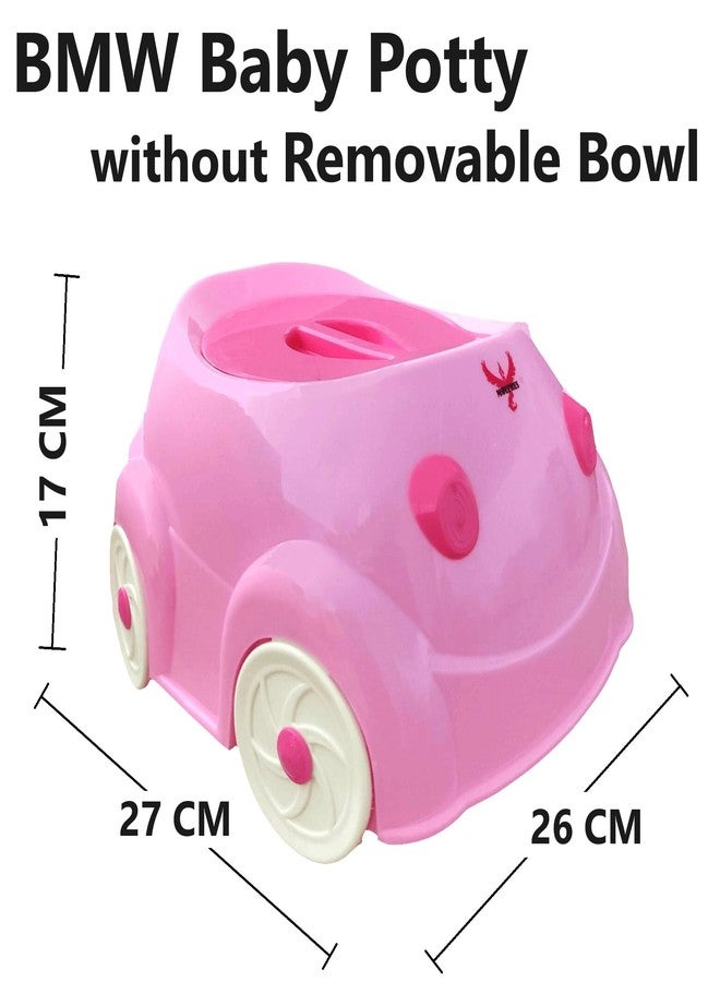 MOLTRES - BMW Potty Training Toilet Seat without Removable Tray, Lid For Boy And KIds (Age 6-18 Mths) Potty Seat/Potty Box. (Pink) - Image 2