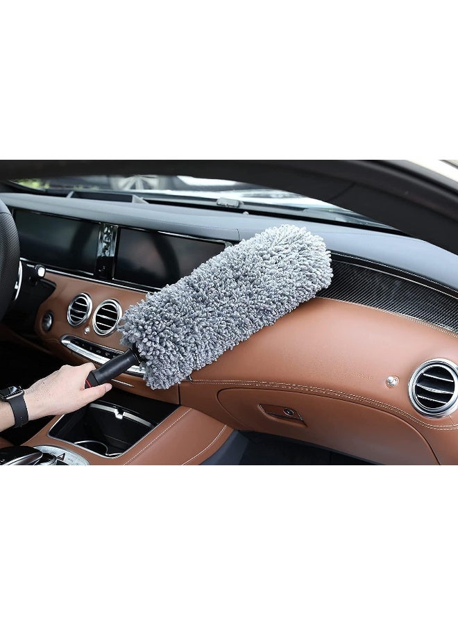 Generic Car Duster Kit â€“ Microfiber Brush for Exterior and Interior, Detail Brush, Lint and Scratch Free, Duster for Truck, SUV, RV and Motorcycle  - Image 5