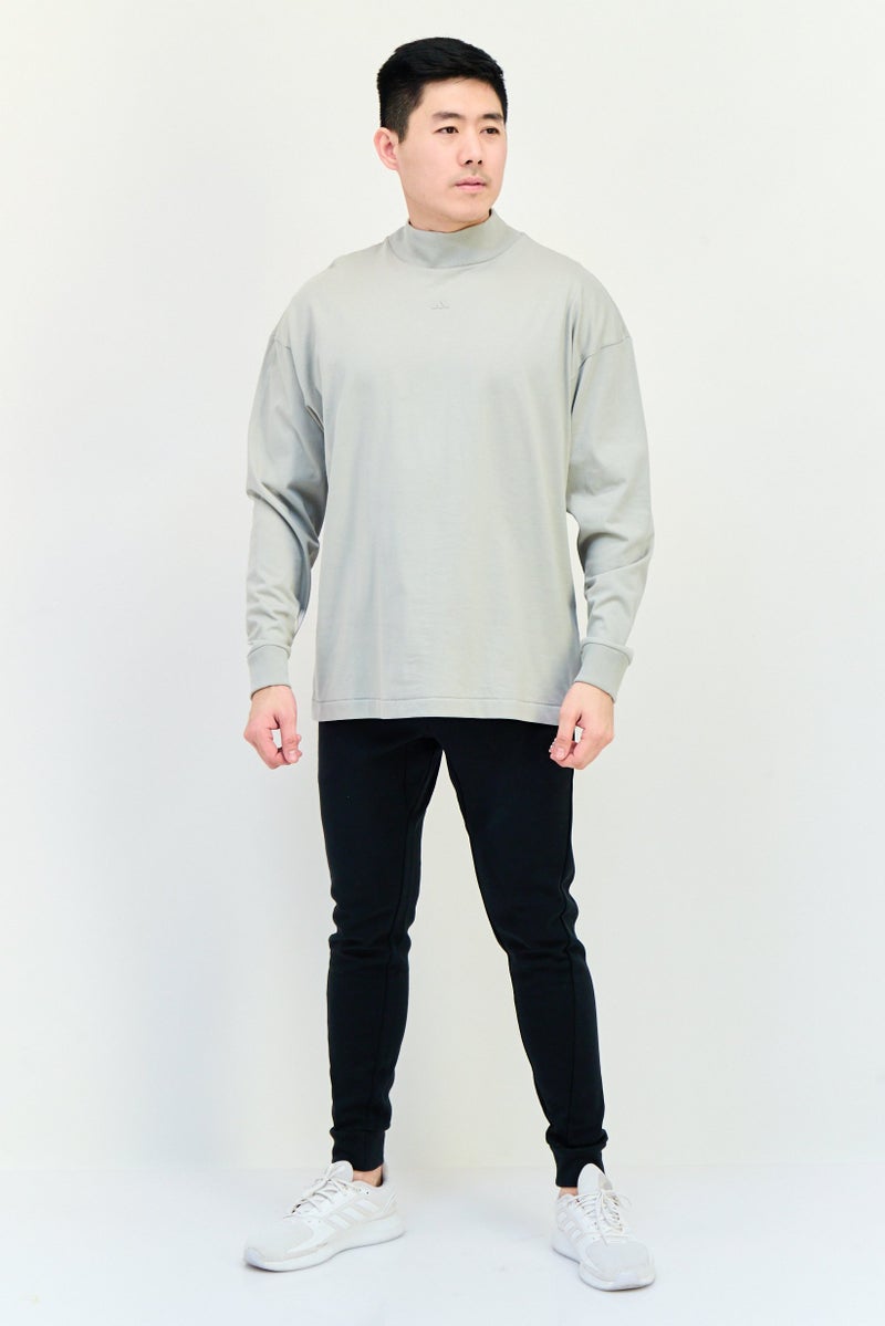 Adidas Men Sportswear Fit Long Sleeves Outdoor Sweatshirt, light Grey  - Image 3