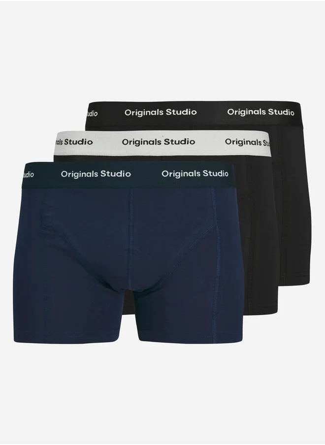 جاك اند جونز Jack & Jones Pack of 3 - JACVESTERBRO Solid Trunks