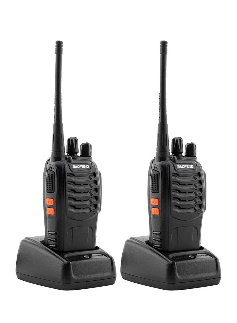 Premium 888s Walkie Talkie Set 5W FM Two Way Radios Long Range, Durable Build, Easy to Use Ideal for Outdoor Activities, Events, Travel Rechargeable, Clear Communication 
