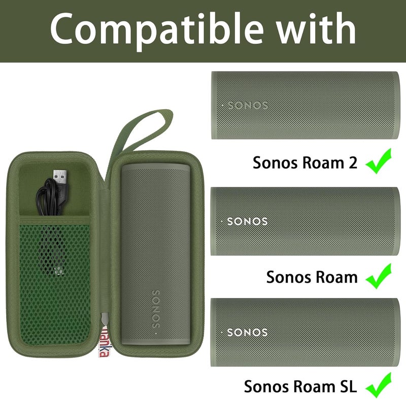 Khanka حافظة سفر صلبة بديلة لسونوس روم 2 / مكبر الصوت الذكي المحمول بلوتوث سونوس روم - Image 2