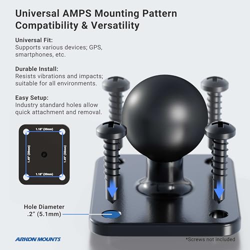 ARKON Mounts 5 inch Robust Forklift Pillar Bracket Phone Mount - Image 5
