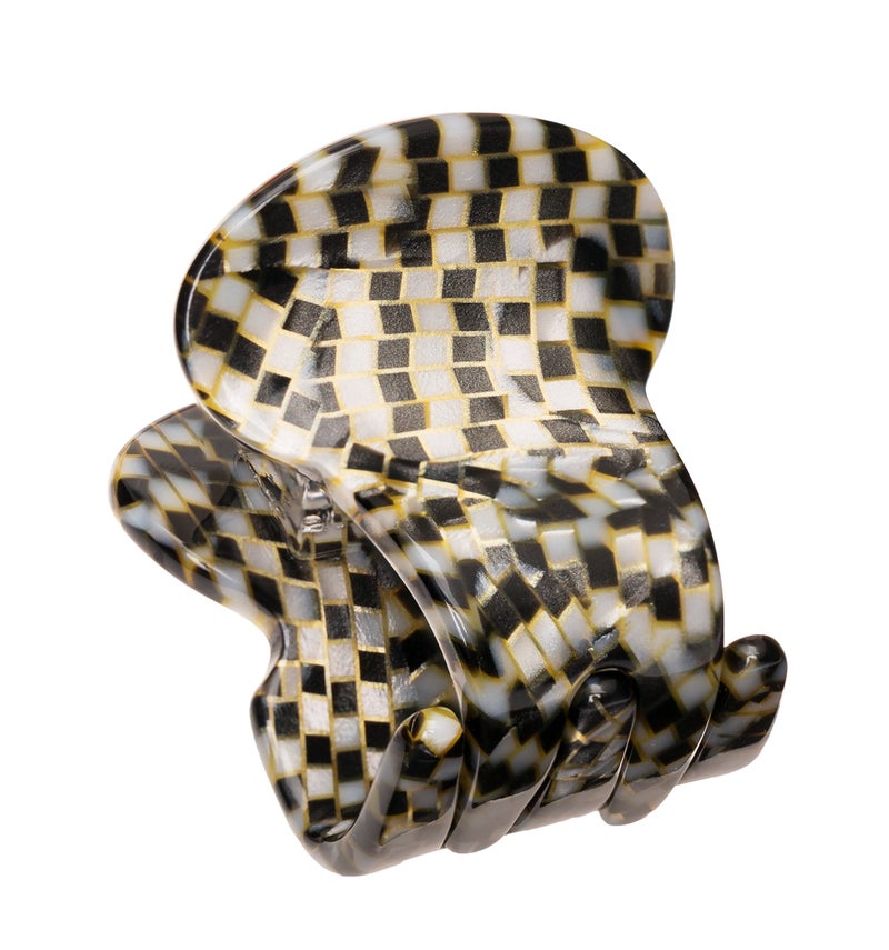 France Luxe فرنسا لوكس مشبك صغير بيضاوي - كلاسيكي - أوبرا فضي