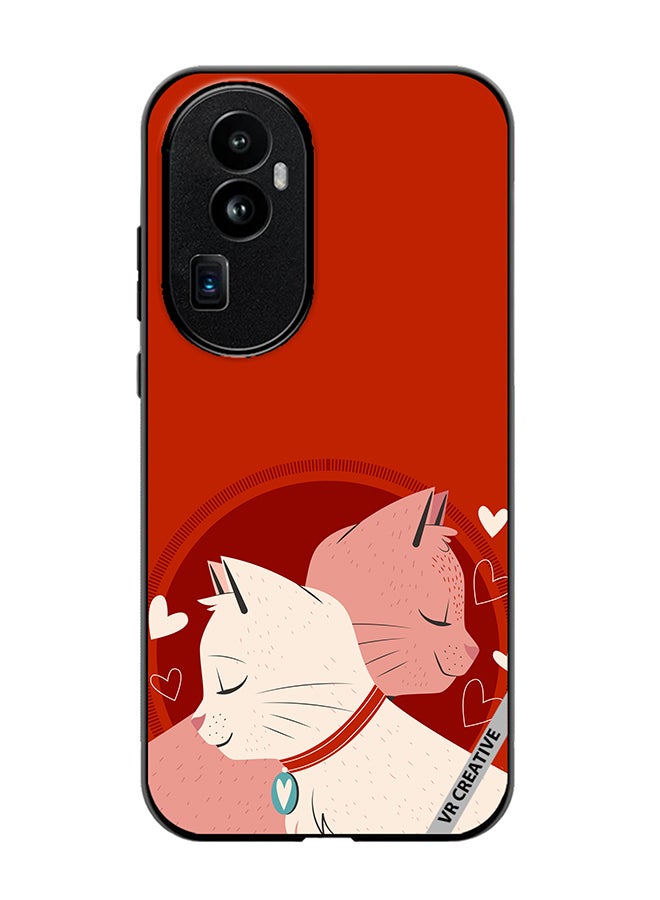 VR CREATIVE Protective Case Cover For Oppo Reno 10 Pro Plus Love Cats Design Multicolour - Image 1