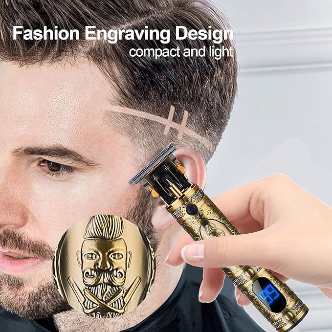 Suttik Hair Clippers for Men Beard Trimmer Zero Gapped TBlade for Hair Cutting Cordless Trimmers Professional Barber Liners Clipper Haircut