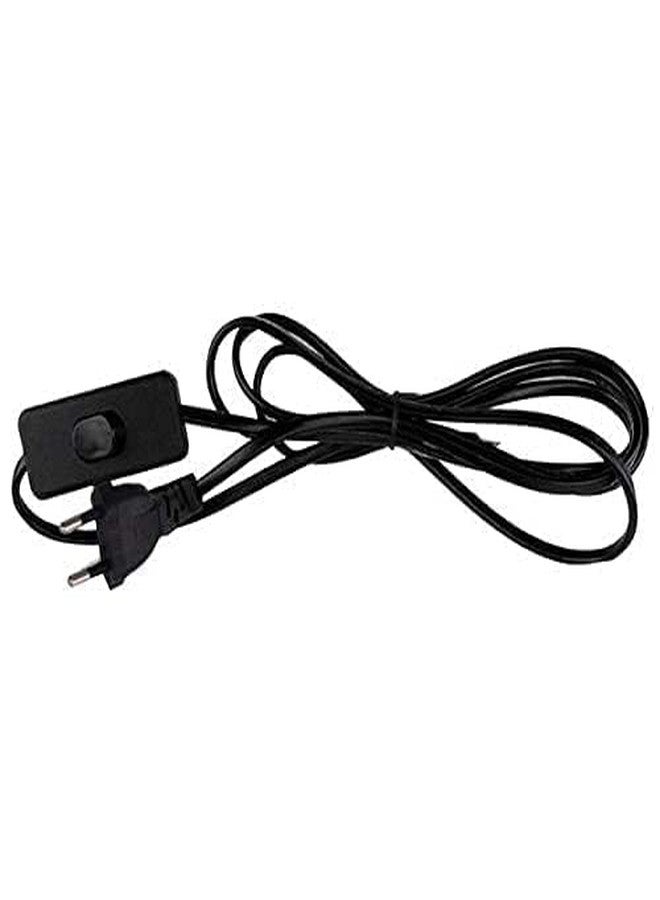 VRCT 2-Pin Plug-in Light Fitting Long Wire with Switch On/Off Button Cable/Cord for Table Lamps & Home Decor 2 Meter Long Power Cable for Multipurpose Uses - Image 5