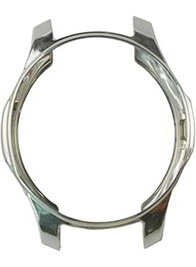 Silver TPU Protective Case for Gear Shock Smartwatch Easy Access to Buttons Maximum Scratch Protection - Image 1