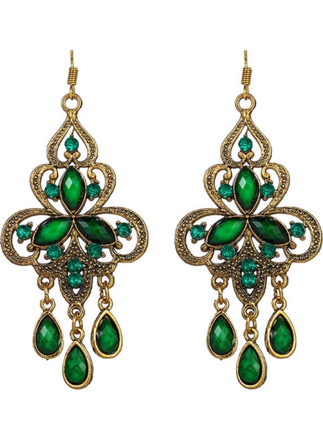 NIBEMINENT 925 Silver Geometric Metal Long Earrings - Image 1