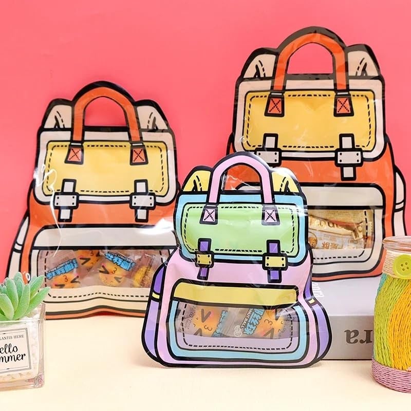 Chocozone Pack of 25 House Theme Guddy Bags Party Favor Bags Cookie Bags Birthday Party Return Gift Bags Goody Bags for Return Gifts for Kids(15*18cm) - Image 5