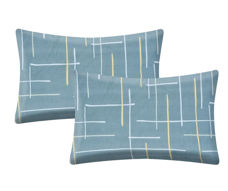 RRC Super Soft Brushed Microfiber Cotton Pillow Covers,Set of 4 Pieces Pillow Covers,17X27(Inches) 43X68(CM) Printed Pillow Covers,Flange on Edges Pillow Covers - Image 3