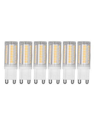 6pcs G9 LED Light Bulbs Ceramic PC 2W 110V 45LEDs 200lm 20W Halogen Equivalent for Table Lamp Wall Lamp Chandelier Warm Light - pzsku/Z9C867E609DF9817570F5Z/45/1746194546/259460f4-e5e2-4017-ba9b-8444d8539efa