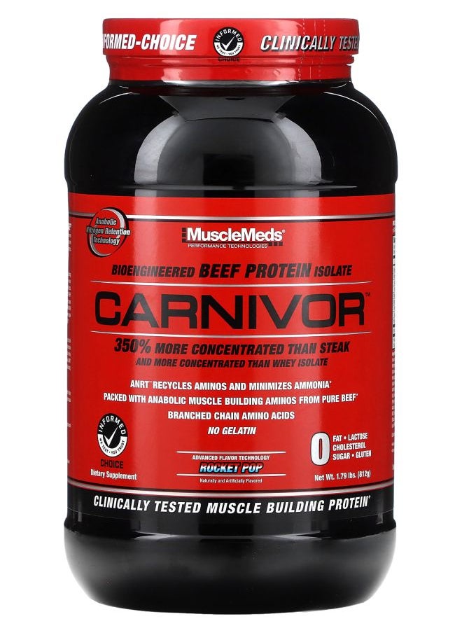 MUSCLEMEDS Carnivor Bioengineered Beef Protein Isolate Rocket Pop 1.79 lbs (812 g) 