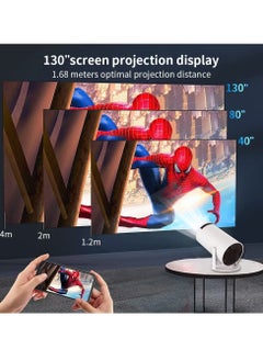 بورتوني جهاز عرض محمول بجيب 5G WIFI Android11.0 يدعم 130 بوصة مسرح منزلي عالي الدقة 1080P هدية عيد ميلاد للمنزل الداخلي والخارجي متوافق مع عصا التلفاز/HDMI/USB/PS5/iOS/PS4  - Image 2