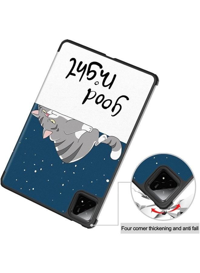 Case Compatible with Xiaomi Pad 7 11.2 Inch 2024, Slim Cover Lightweight Hard Shell Folding Protective Multi-Angle Stand for 2024 - Image 4
