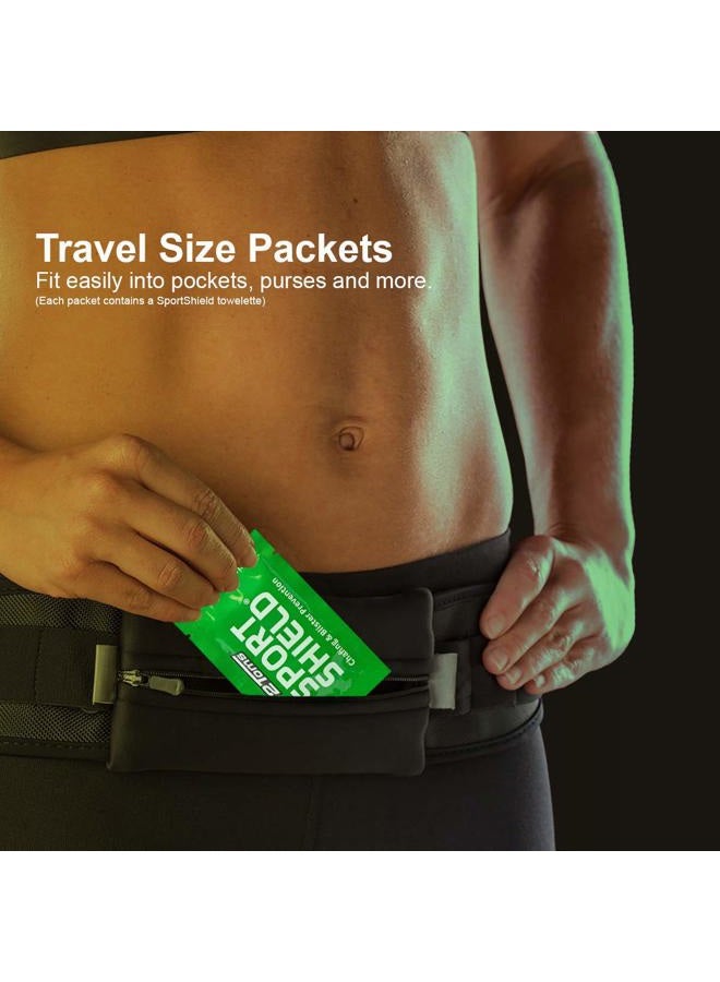 2Toms SportShield, Original Formula, All-Day Anti Chafe and Blister Prevention, Waterproof Protection from Chafing and Skin Irritation, 6 Single-Use Towelettes - Image 3