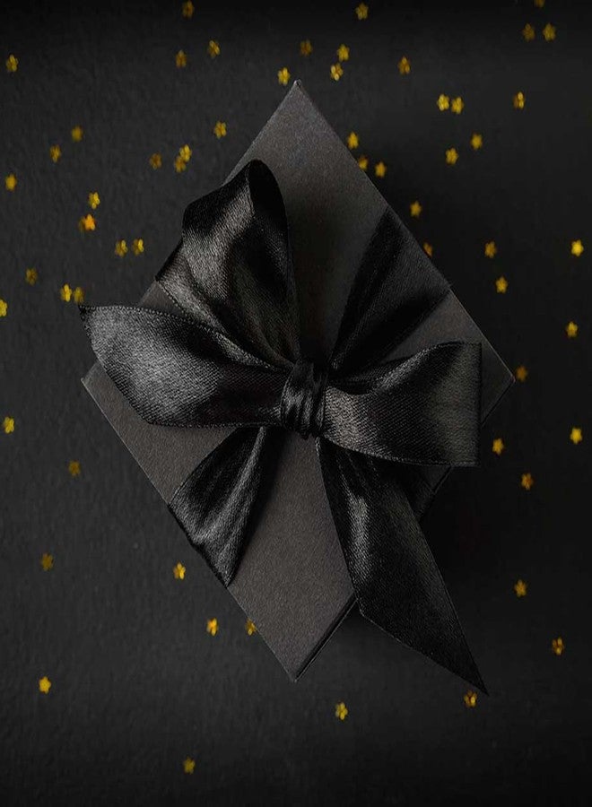 Eeaivnm 1-1/2 Inch 100 Yards Solid Satin Ribbon,Durable Satin Ribbons,Perfect for Present Wrapping,Wedding Decoration,Handmade Bows,Wrapping Bouquet,Sewing Party Decor and More (Black) - Image 2