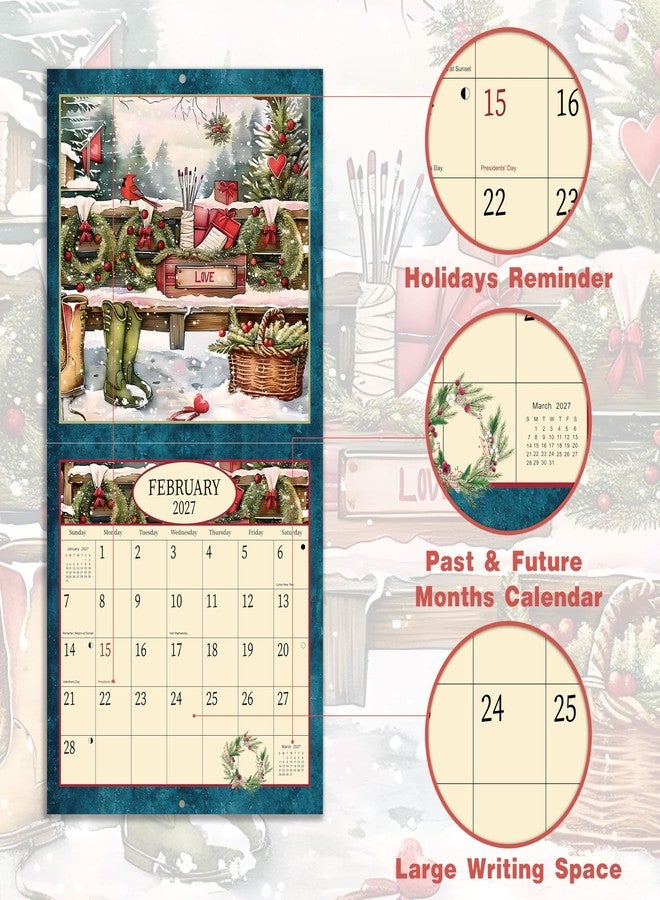 Lortarl 2026-2027 Calendar - 2026-2027 Wall Calendar, Jul. 2026 - Dec. 2027, 12" x 24" (Open), Home with Heart Calendars, 18-Month Calendars with Stapled Binding - Image 4