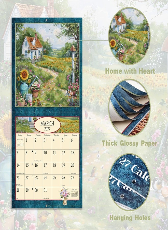 Lortarl 2026-2027 Calendar - 2026-2027 Wall Calendar, Jul. 2026 - Dec. 2027, 12" x 24" (Open), Home with Heart Calendars, 18-Month Calendars with Stapled Binding - Image 5