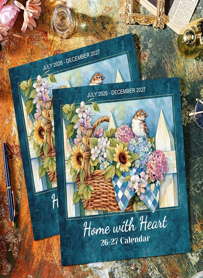 Lortarl 2026-2027 Calendar - 2026-2027 Wall Calendar, Jul. 2026 - Dec. 2027, 12" x 24" (Open), Home with Heart Calendars, 18-Month Calendars with Stapled Binding - Image 3