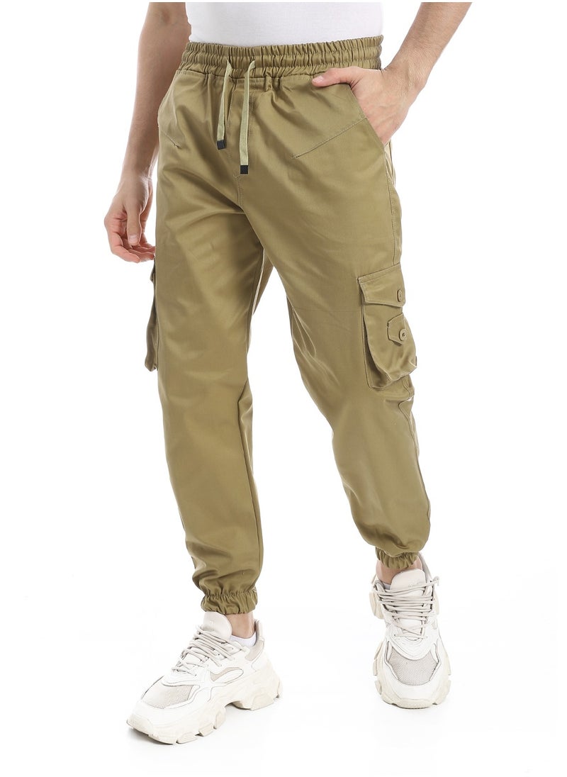 Caesar - Men's gabardine baggy pants - Image 1