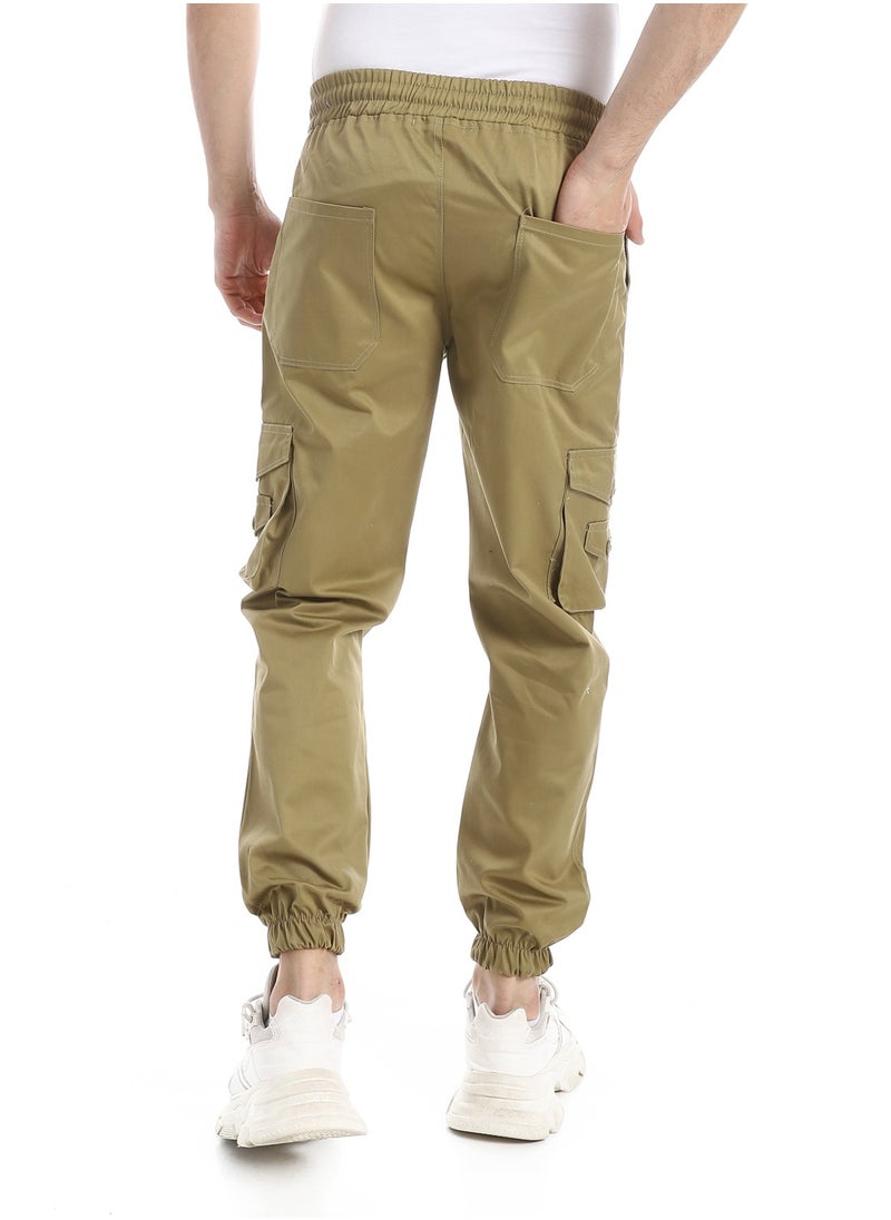 Caesar - Men's gabardine baggy pants - Image 1
