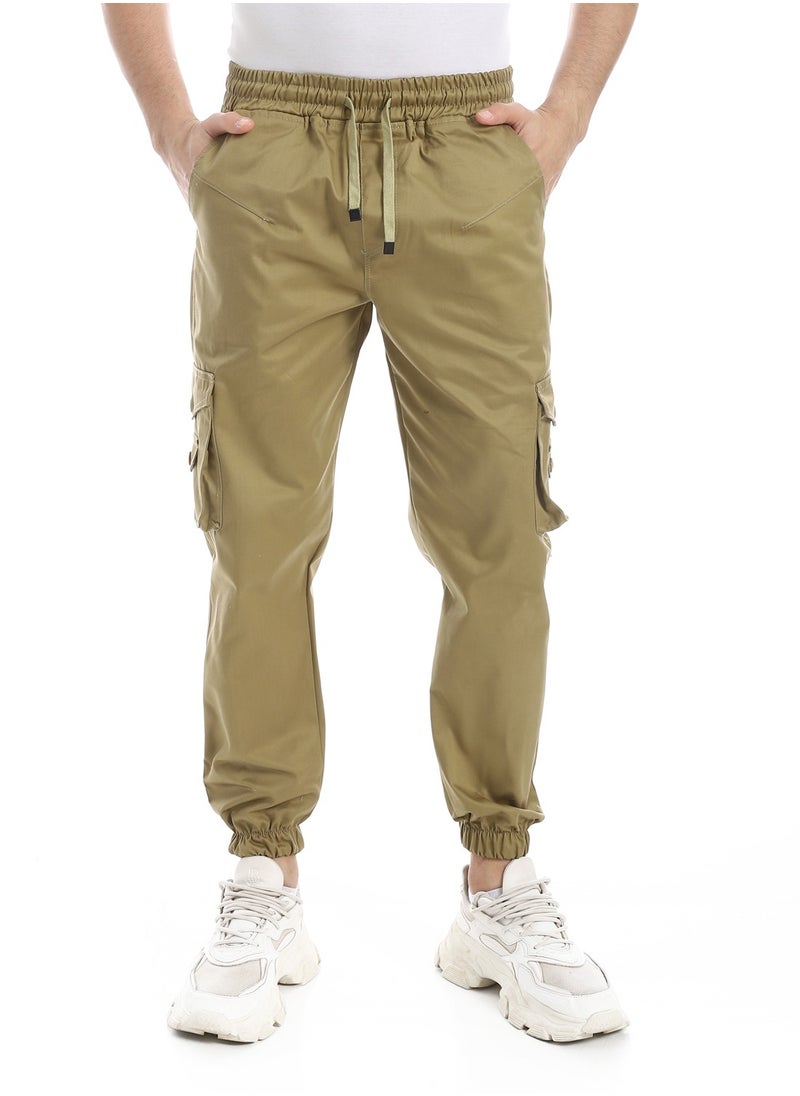 Caesar - Men's gabardine baggy pants - Image 1