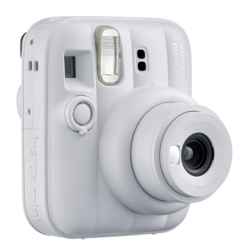 Instant film camera for everyday use, plastic body, clay white color, instant photo printing with vintage aesthetic - Image 2