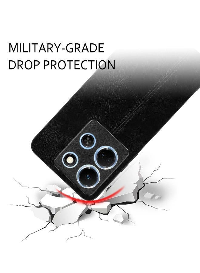 X-level Mobile Phone Case for Infinix Note 30 5G/X6711, Slim PU Leather Vintage Shockproof Phone Back Cover Lightweight Soft TPU Bumper Hard PC Hybrid Protective Case for Infinix Note 30 5G - Image 4