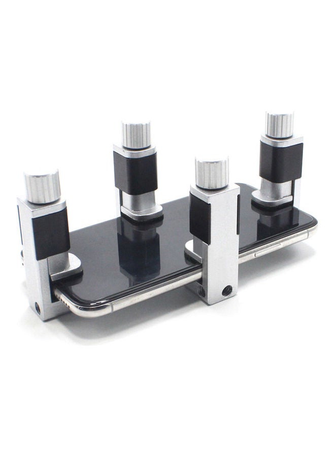 NIBEMINENT 4-Piece Phone LCD Screen Fixture Clip Silver/Black - Image 1