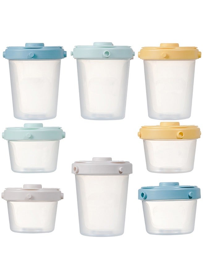 8 Pack Baby Food Storage Containers, BPA-Free PP Material, Airtight & Leakproof, Ideal for Puree, Yogurt & Snacks, Freezer & Dishwasher Safe - Image 1