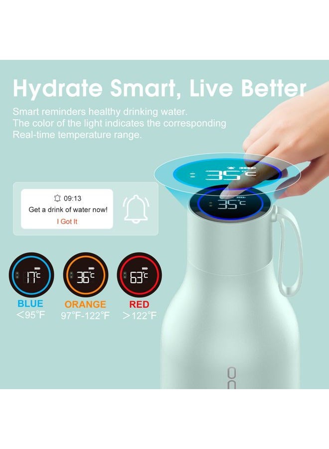 vsitoo 33oz Smart Self Cleaning Water Bottle，Insulated Water Bottle with Stainless Steel, BPA-Free, AI Self-Clean, 30-Day Battery, Magnetic Charging for Travel, Gym or Office, Blue - Image 3