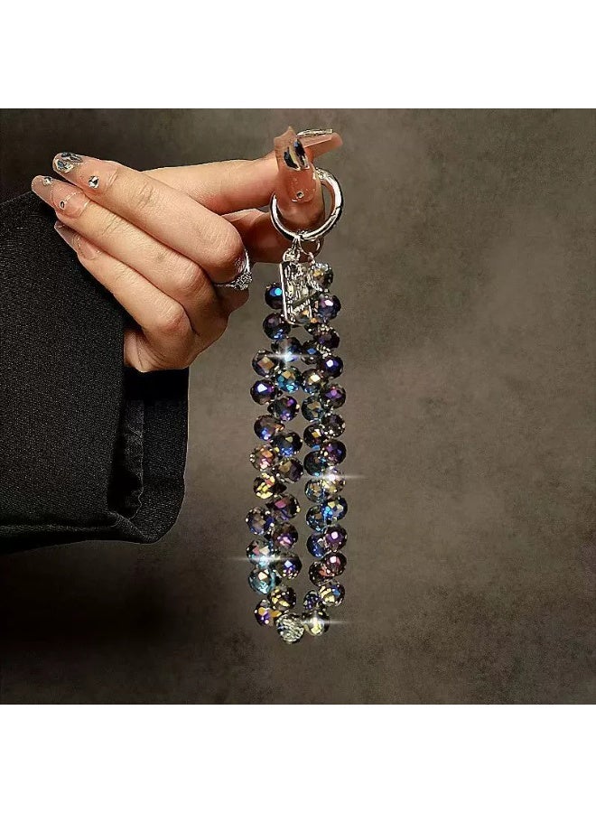 Beaded Phone Wrist Strap, Cellphone Lanyard Chain, Sparkling Wristlet Bracelet for Women - Image 1