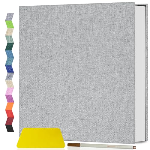 Popotop Photo Album Self Adhesive Scrapbook Album for 4x6 5x7 8x10 Pictures DIY Photo Book as Scrapbooking Supplies Kits, Birthday Gifts for Women Mom Wedding Baby Family Travel - Image 1
